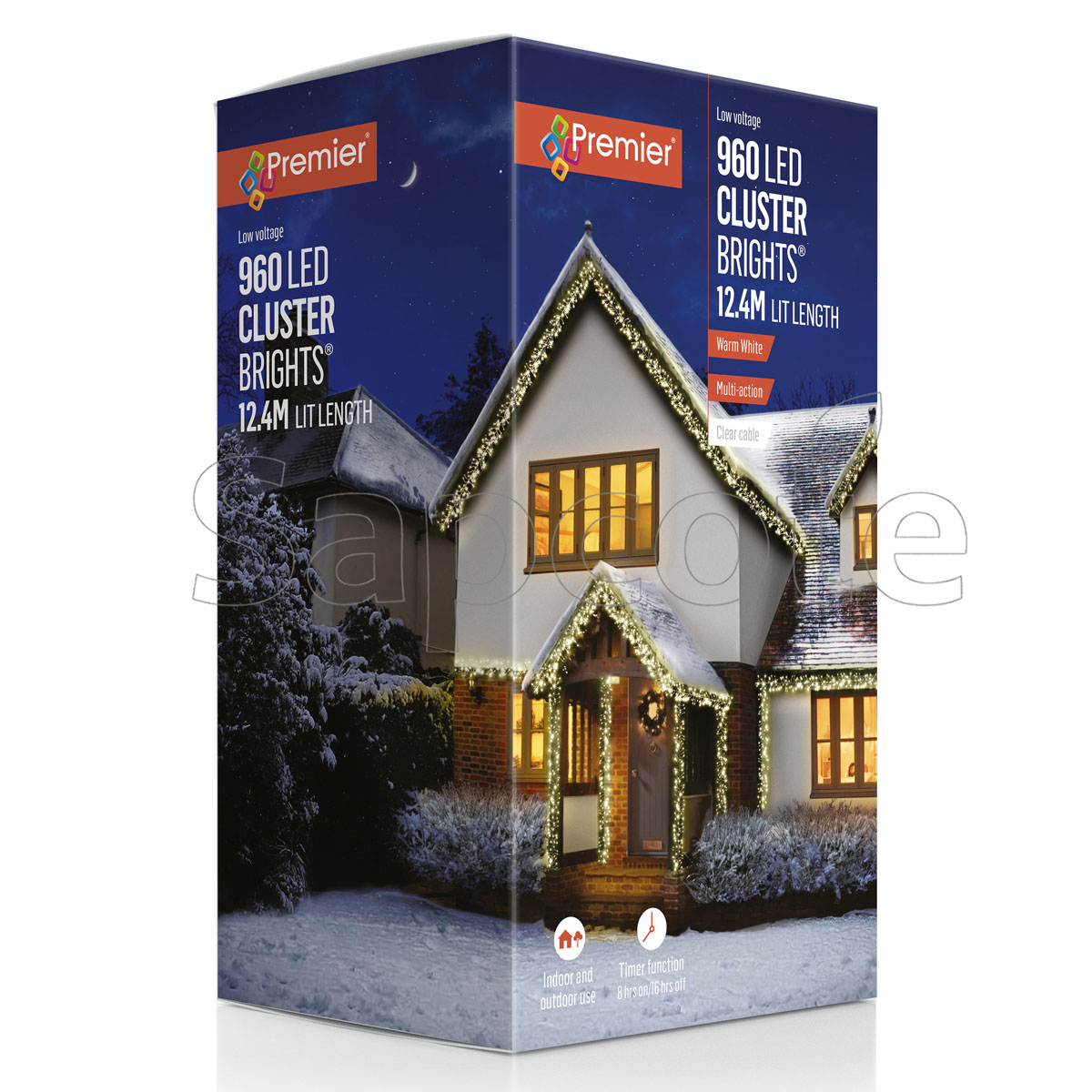 Premier 960 LED ClusterBrights – Warm White (12.4 m)