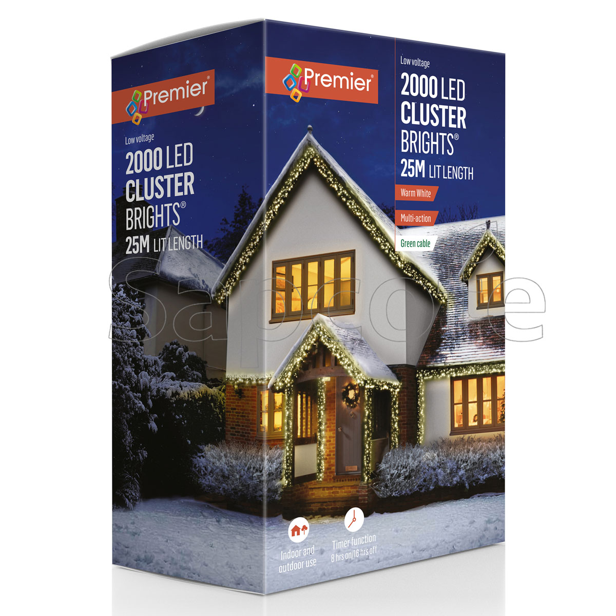 Premier 2000 LED ClusterBrights – Warm White (25.0 m)