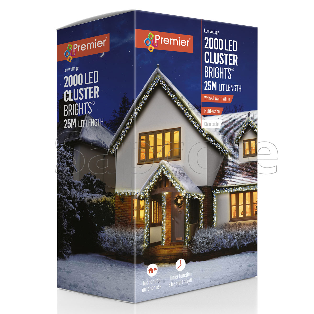 Premier 2000 LED ClusterBrights – White & Warm White (25.0 m)