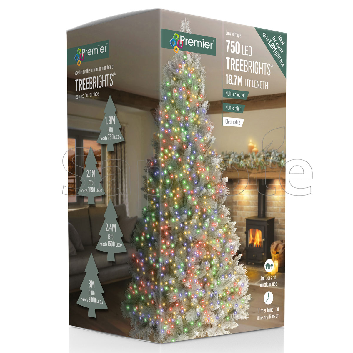 Premier 750 LED TreeBrights – Multi-Colour (18.8 m)