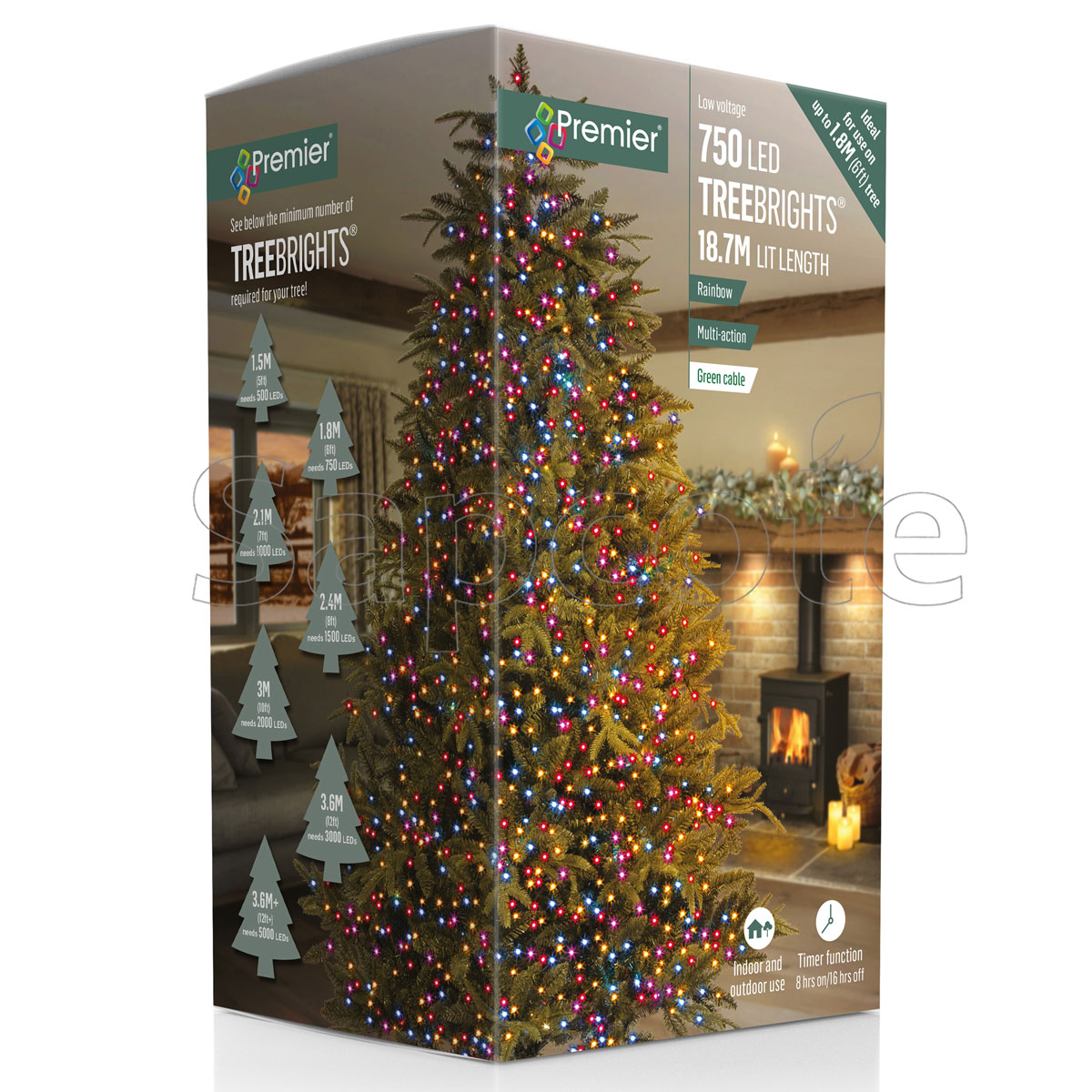 Premier 750 LED TreeBrights – Rainbow (18.8 m)