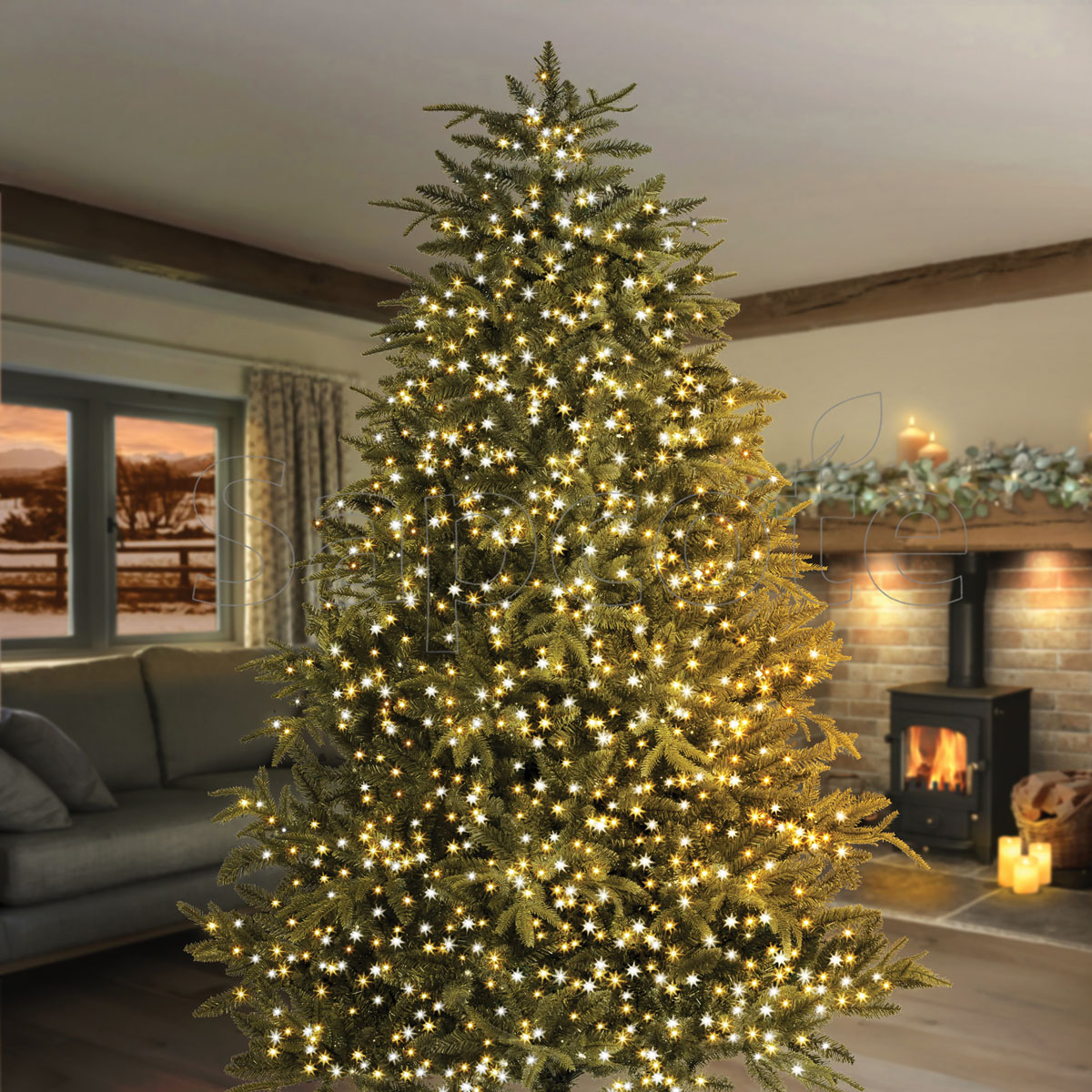 Premier 750 LED TreeBrights - White & Warm White (18.8 m)