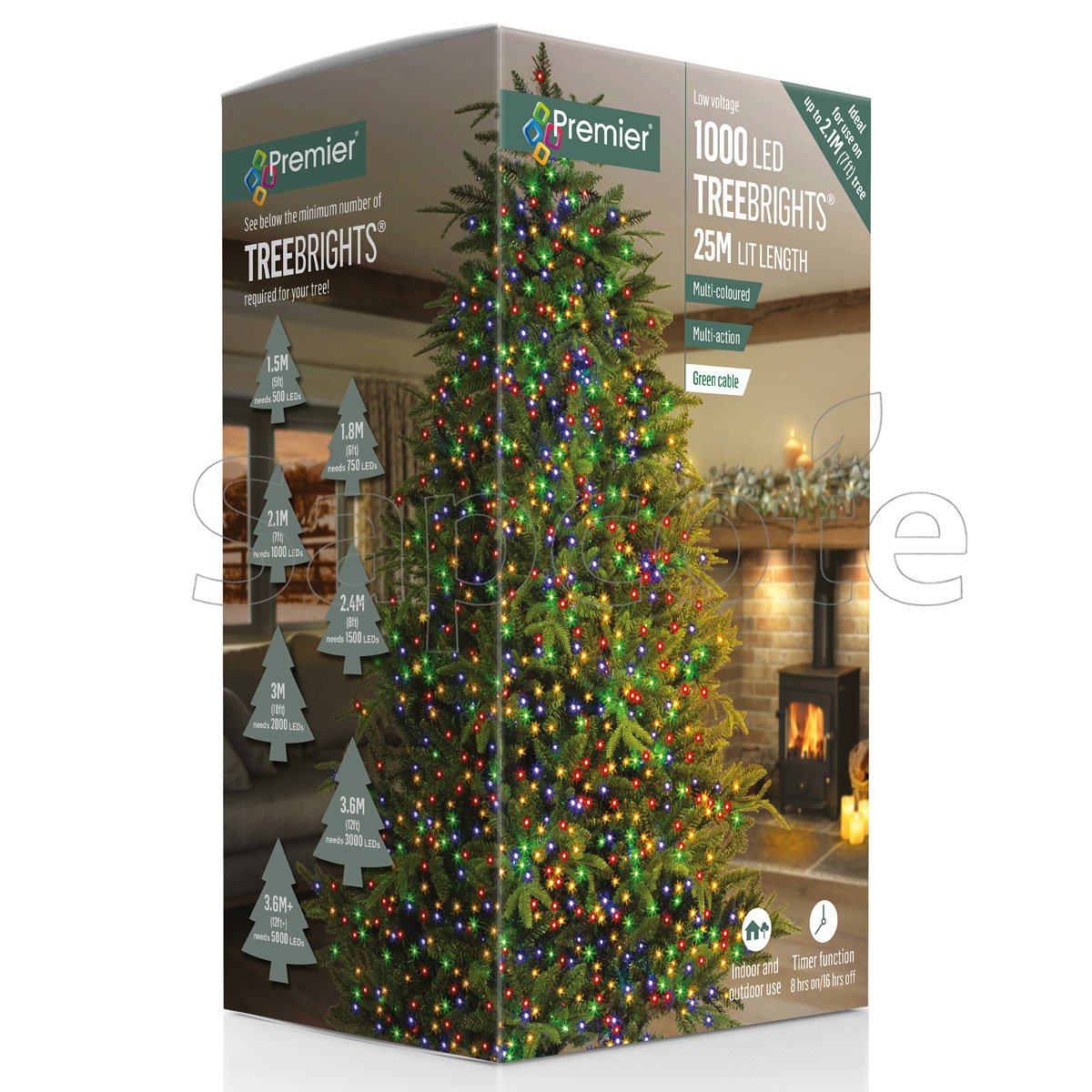 Premier 1000 LED TreeBrights – Multi-Colour (25.0 m)