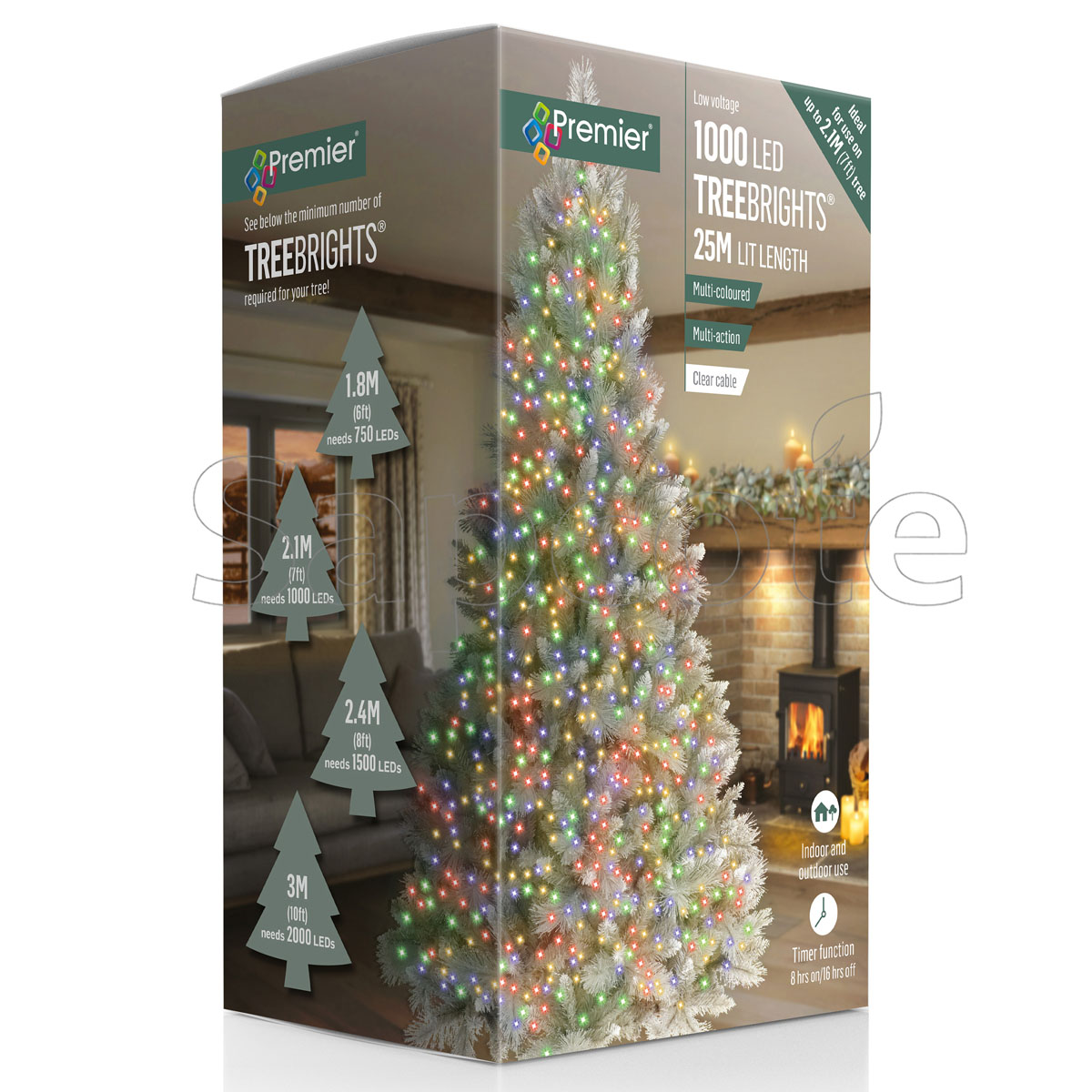 Premier 1000 LED TreeBrights – Multi-Colour (25.0 m)