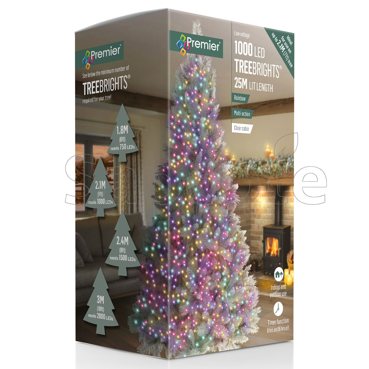 Premier 1000 LED TreeBrights – Rainbow (25.0 m)
