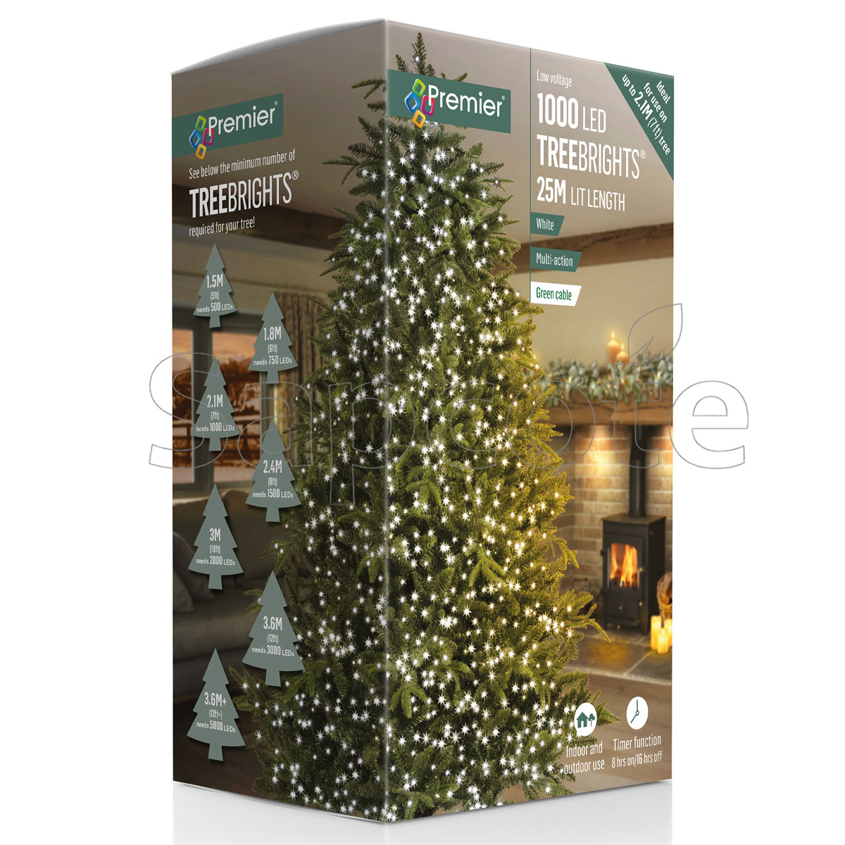 Premier 1000 LED TreeBrights – White (25.0 m)