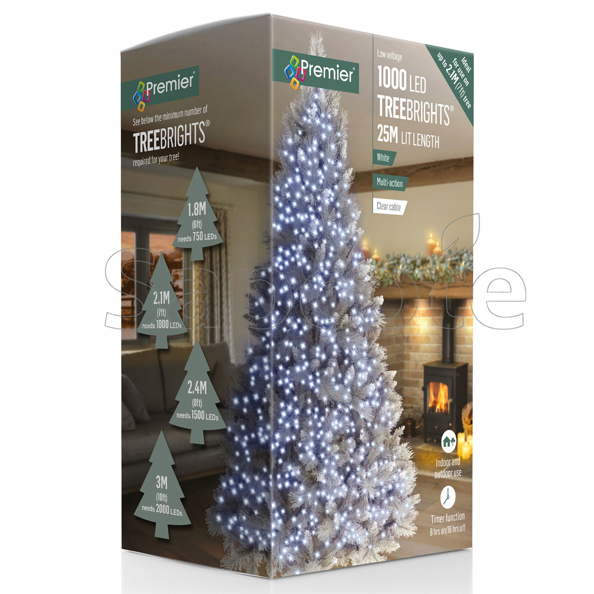 Premier 1000 LED TreeBrights – White (25.0 m)
