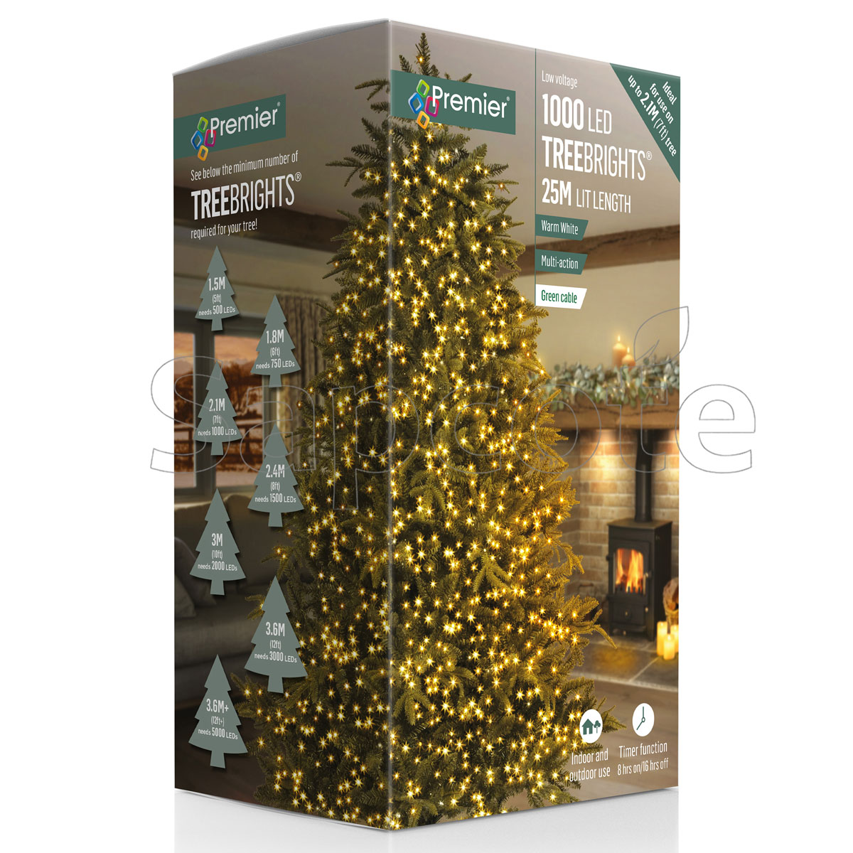 Premier 1000 LED TreeBrights – Warm White (25.0 m)