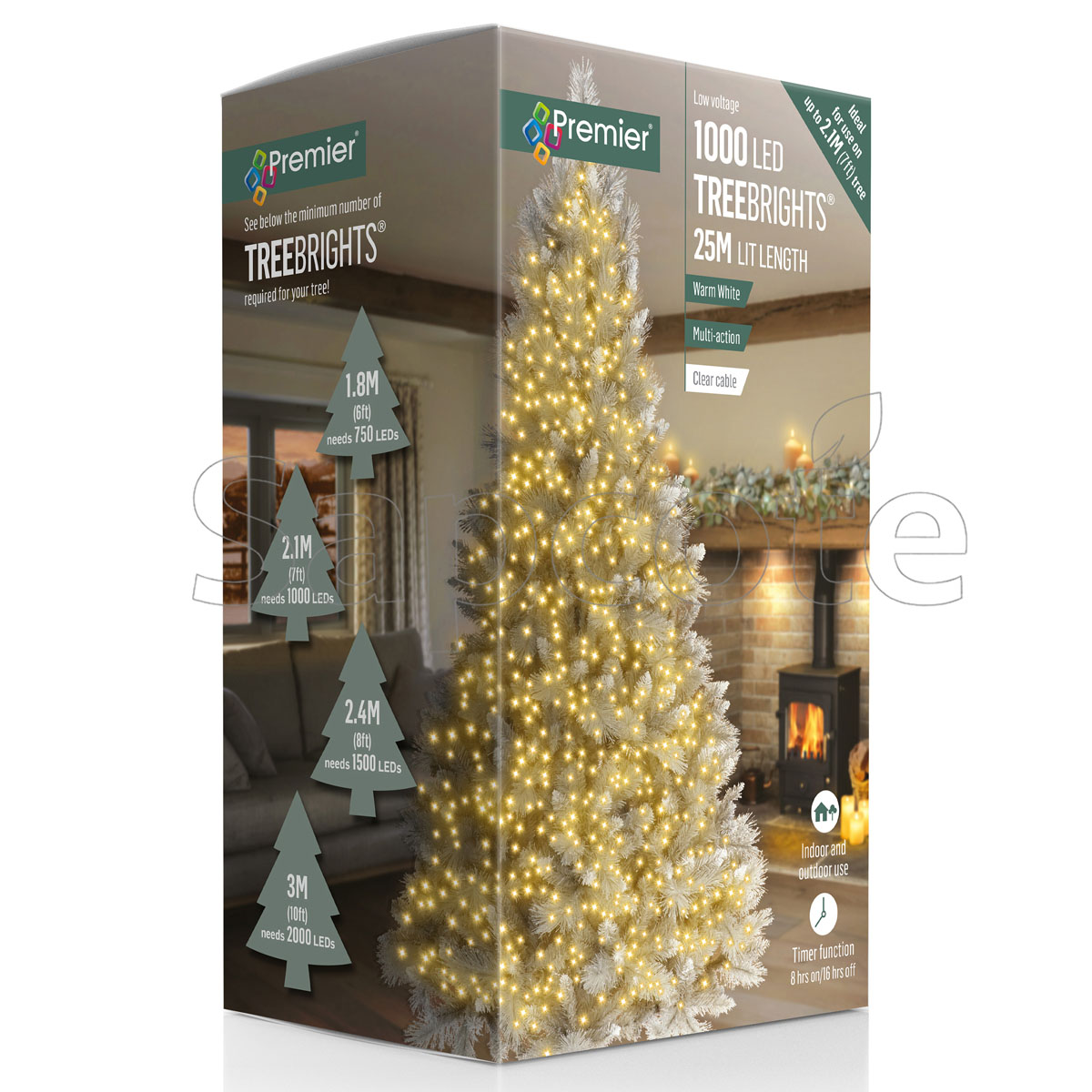 Premier 1000 LED TreeBrights – Warm White (25.0 m)