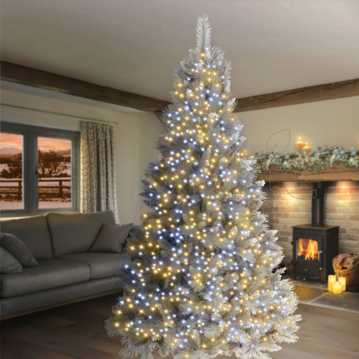 Premier 1000 LED TreeBrights - White & Warm White (25.0 m)