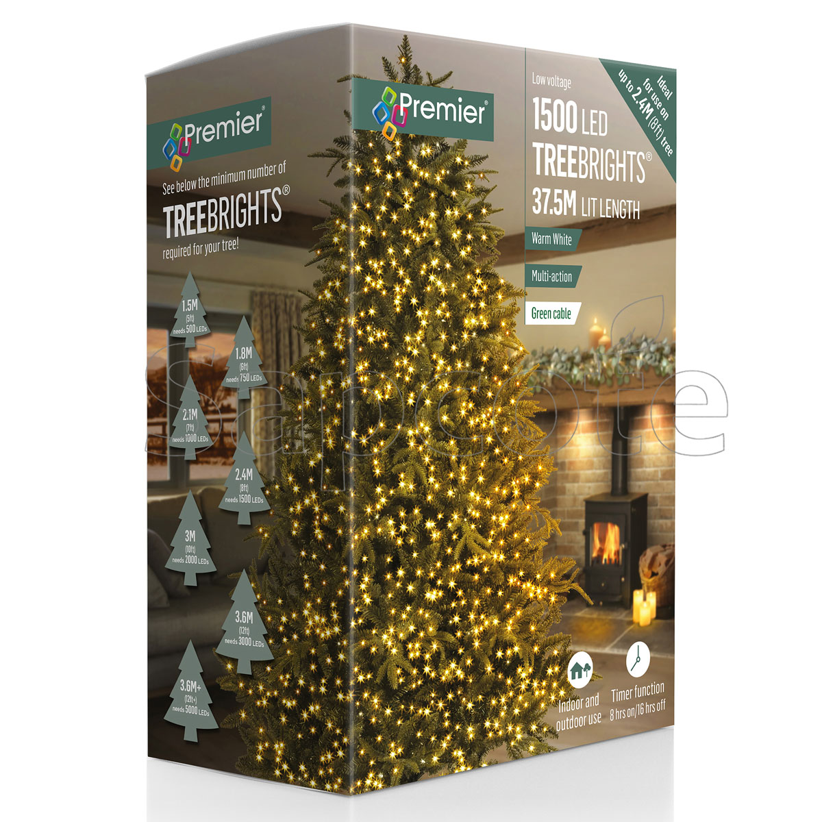 Premier 1500 LED TreeBrights – Warm White (37.5 m)