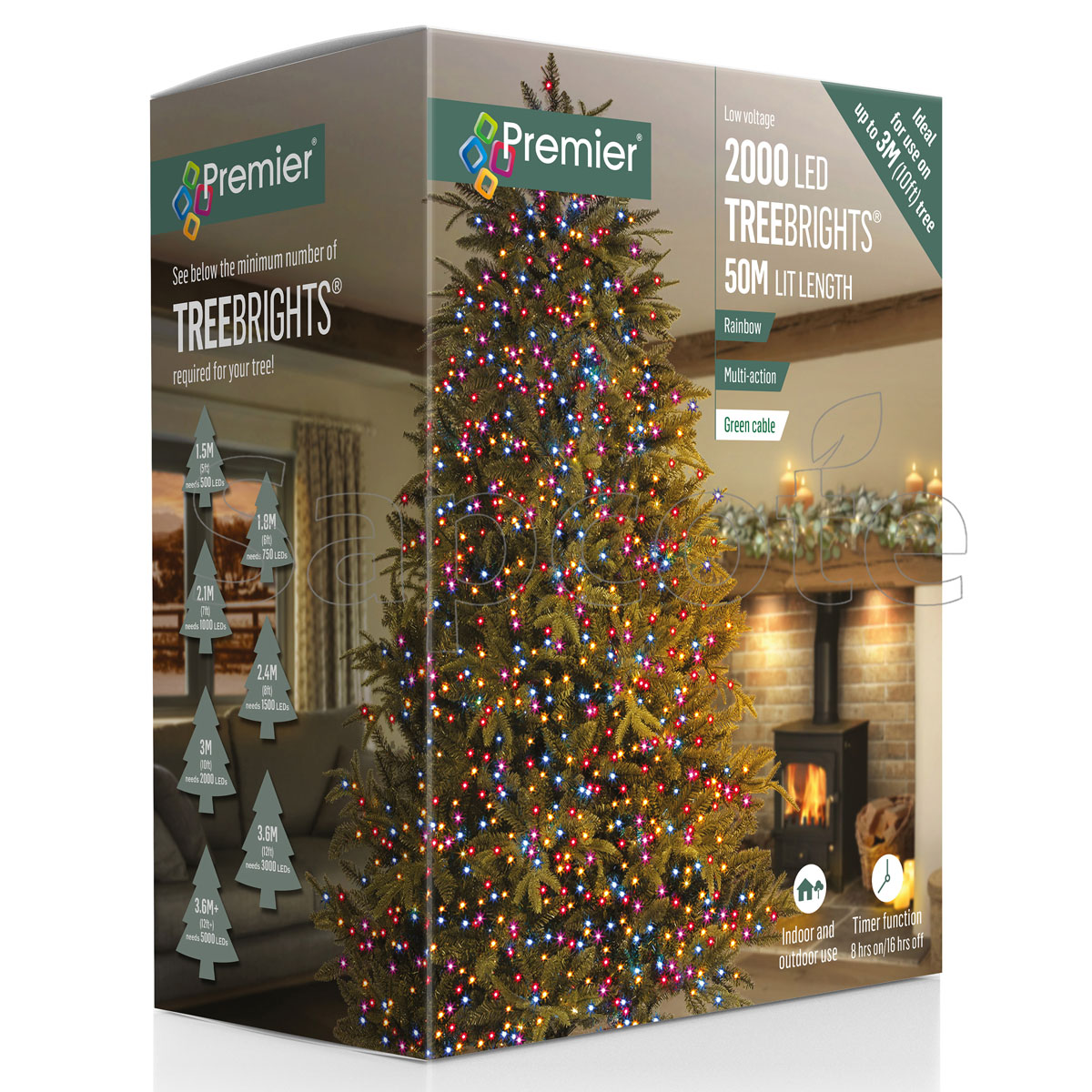 Premier 2000 LED TreeBrights – Rainbow (50.0 m)