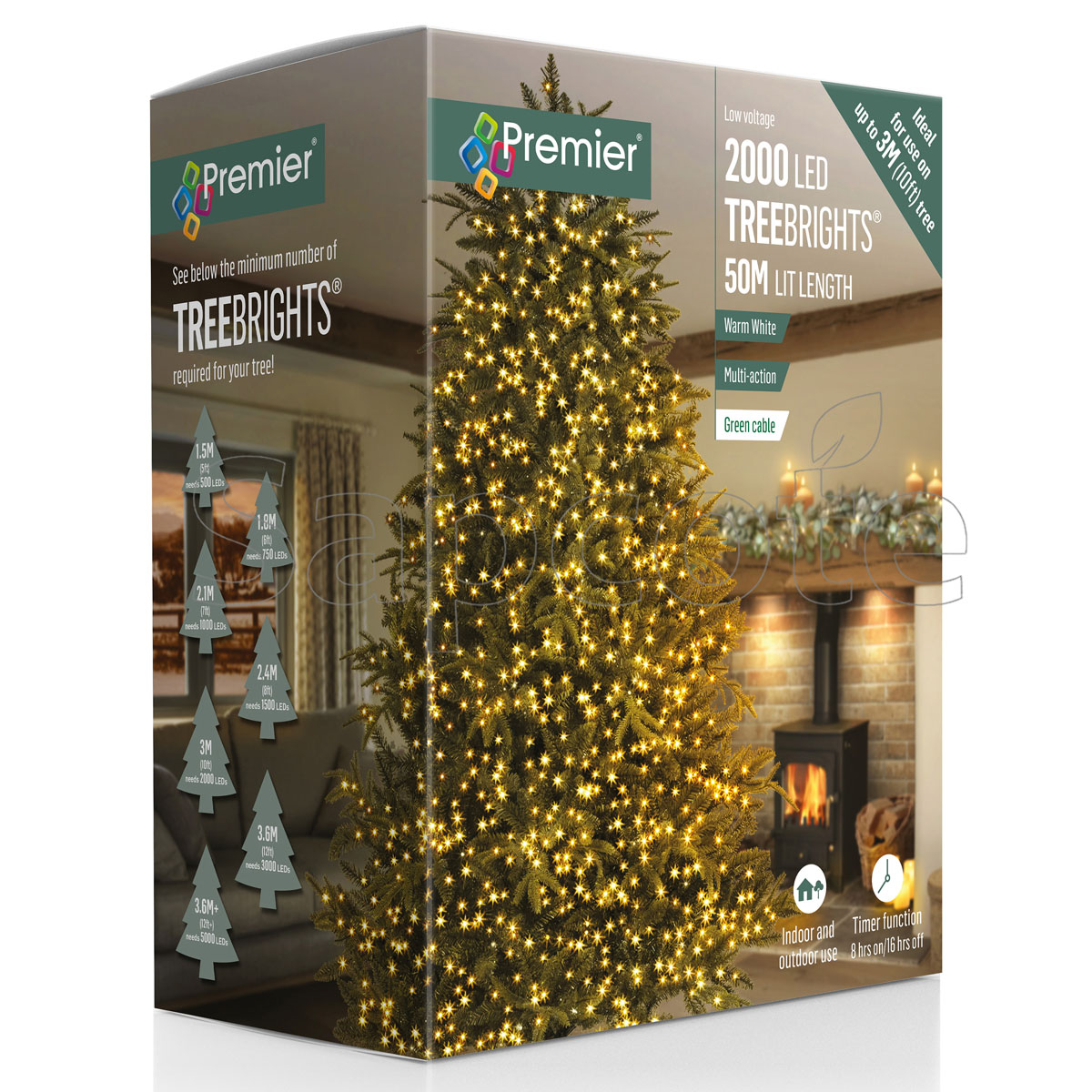 Premier 2000 LED TreeBrights – Warm White (50.0 m)