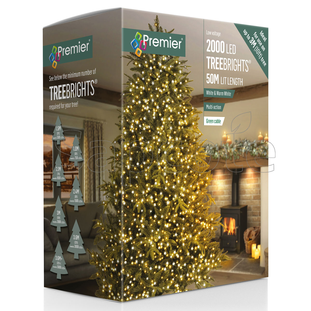 Premier 2000 LED TreeBrights – White & Warm White (50.0 m)