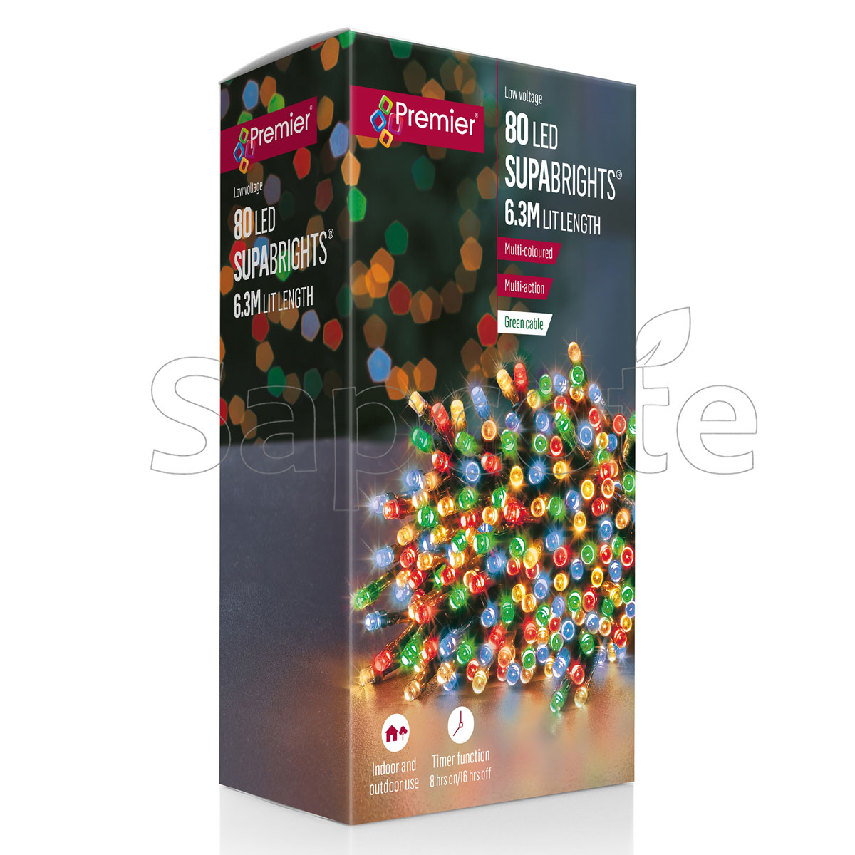 Premier 80 LED SupaBrights – Multi-Colour (6.3 m)