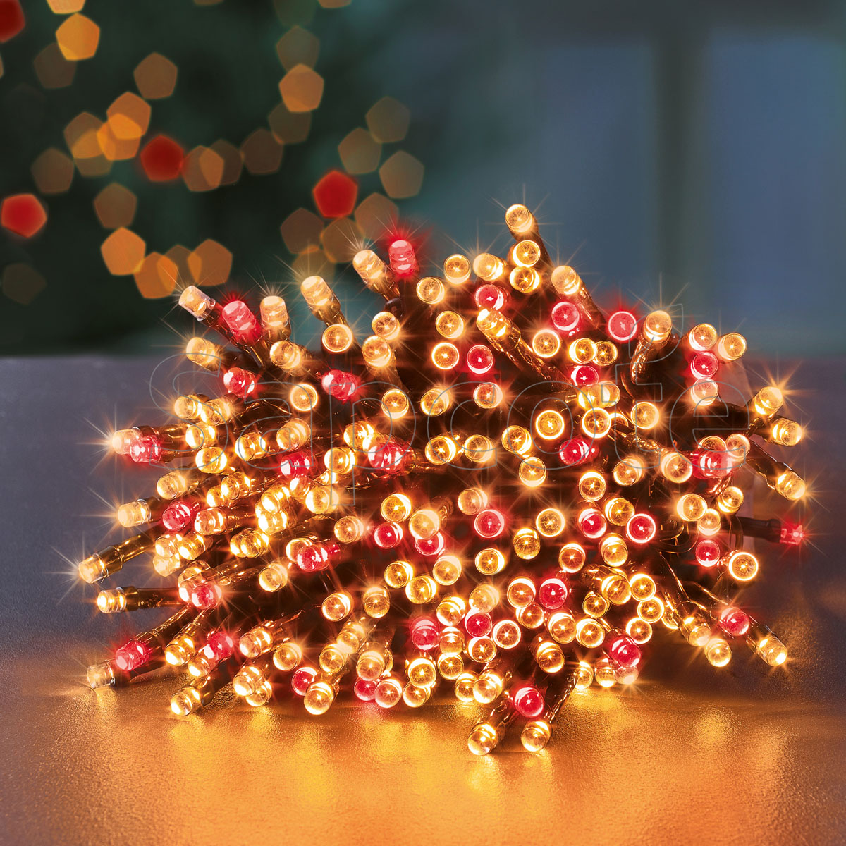 Premier 80 LED SupaBrights - Vintage Gold & Red (6.3 m)