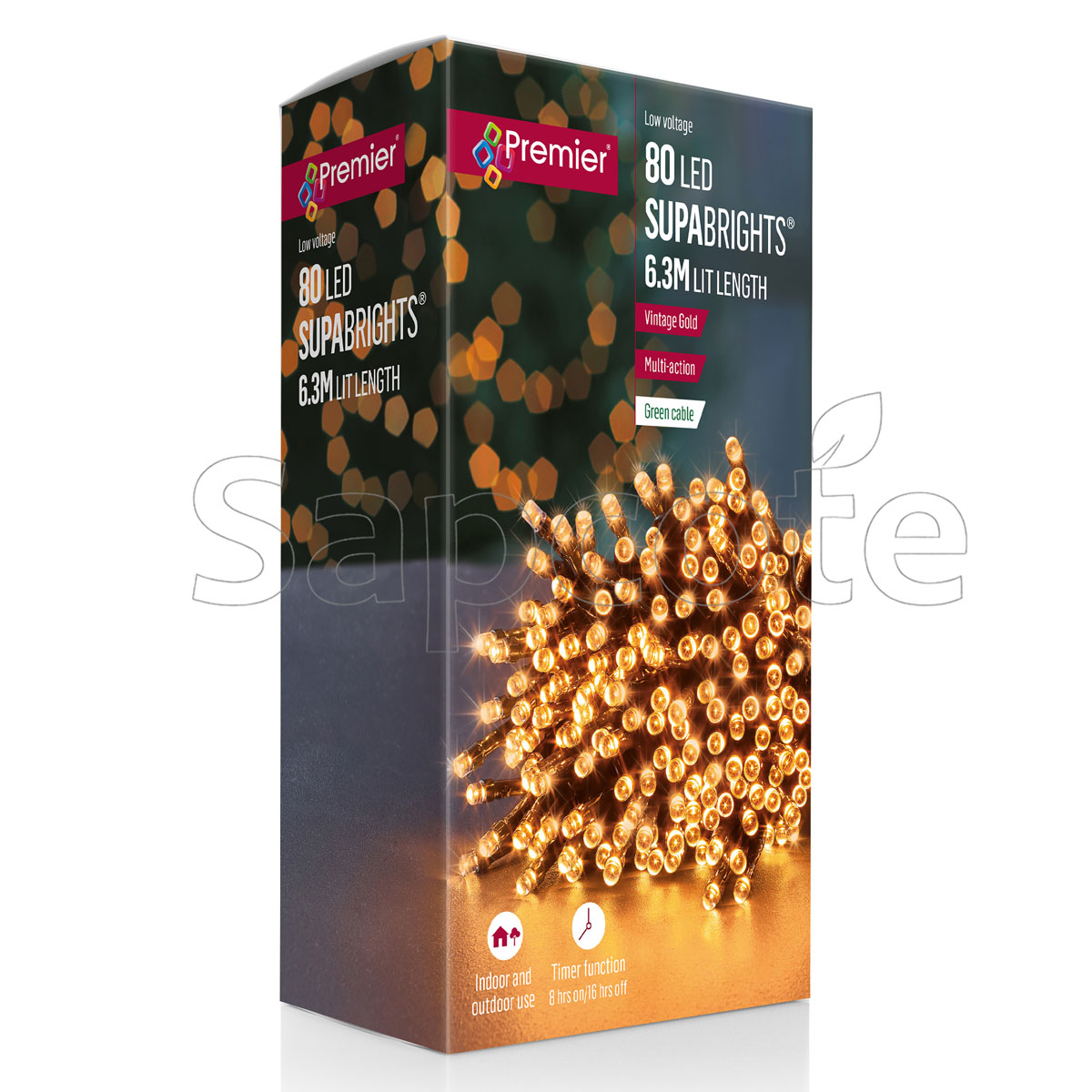 Premier 80 LED SupaBrights – Vintage Gold (6.3 m)