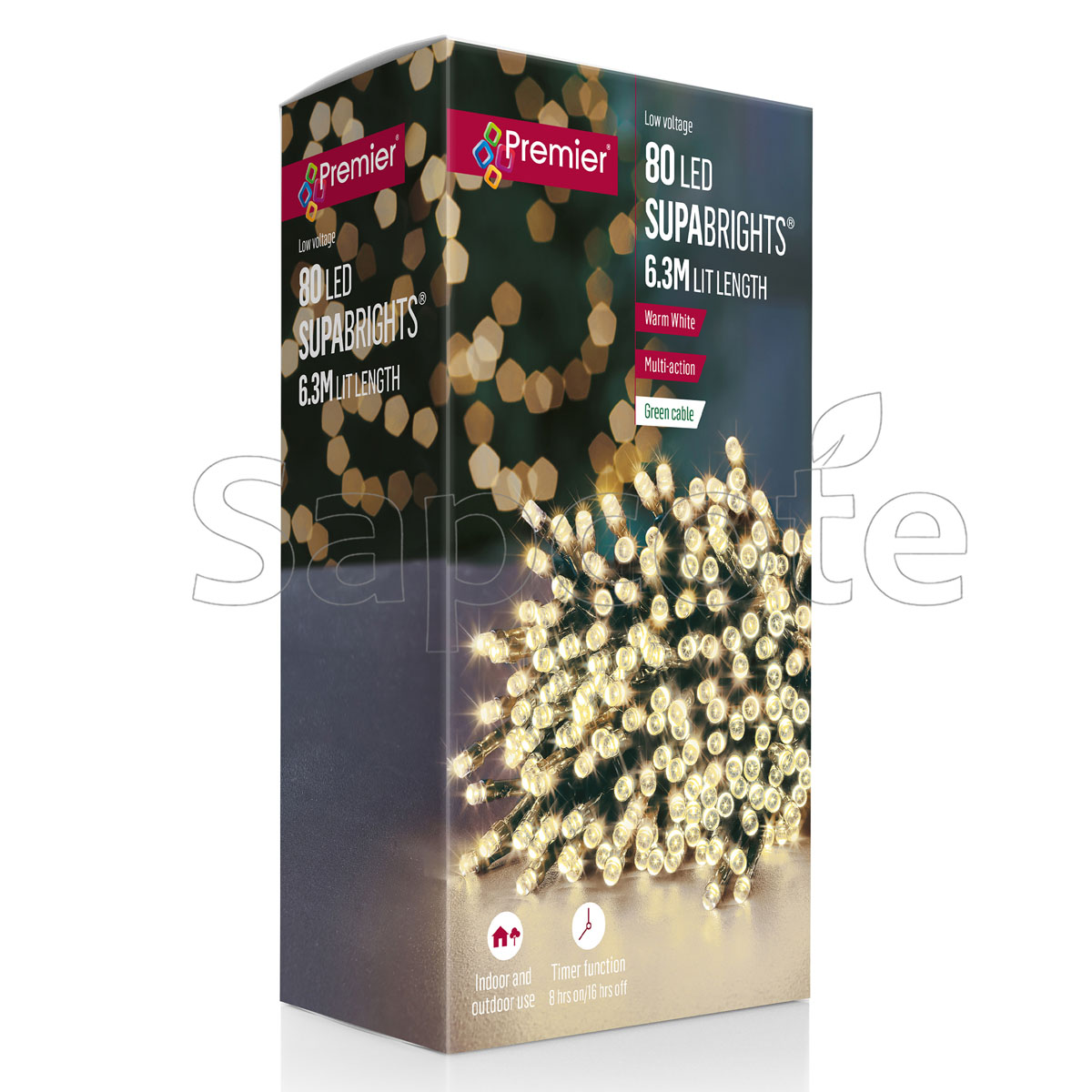 Premier 80 LED SupaBrights – Warm White (6.3 m)