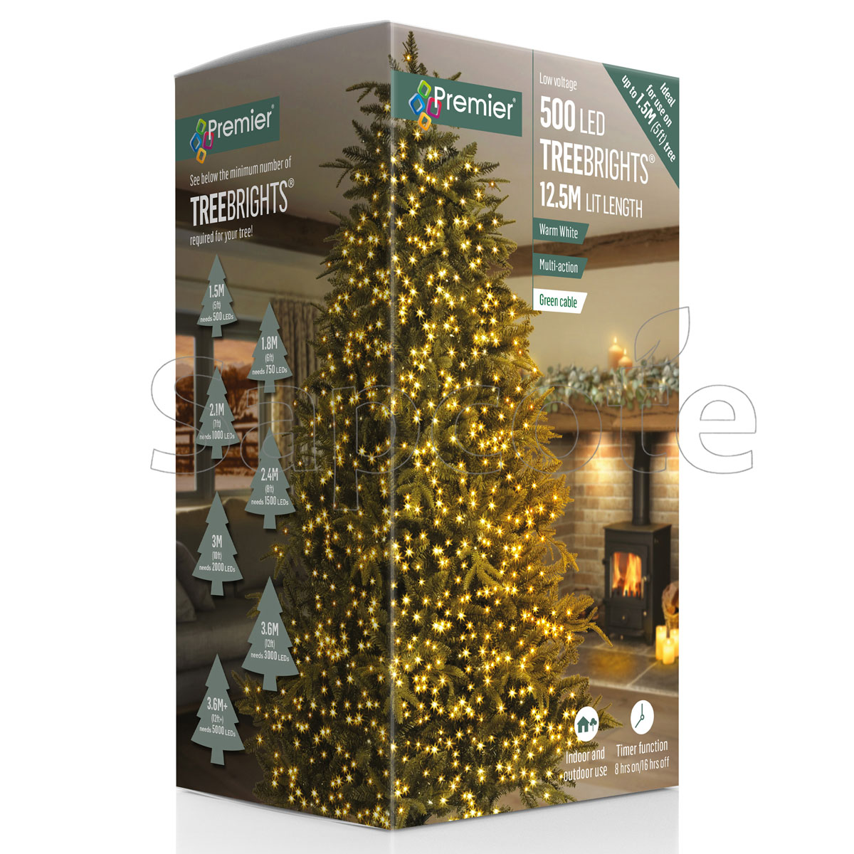 Premier 500 LED TreeBrights – Warm White (12.5 m)