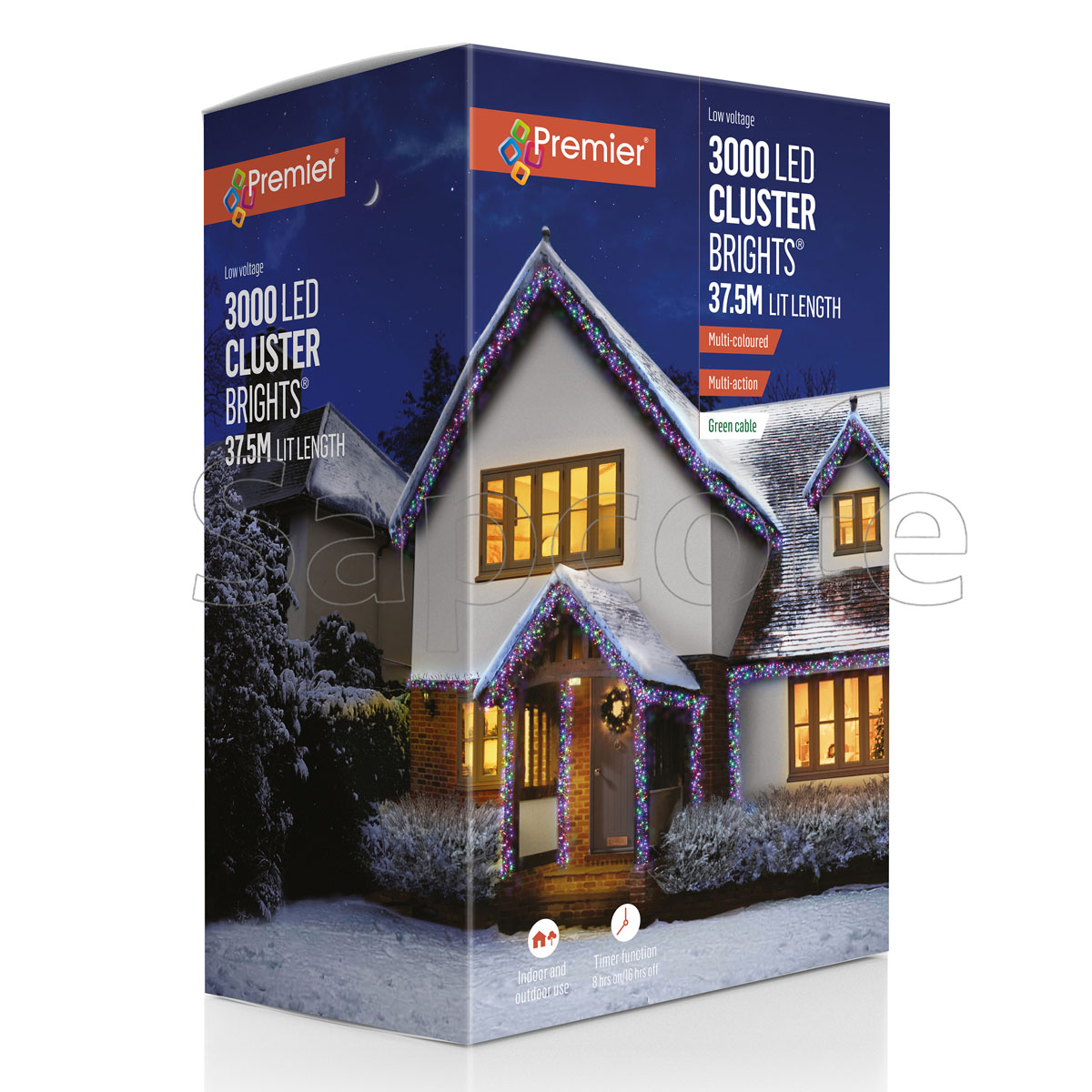 Premier 3000 LED ClusterBrights – Multi-Colour (37.2 m)