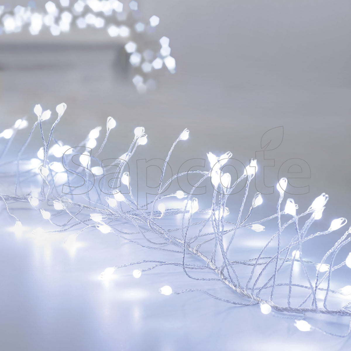 Premier Ultrabrights Garland 860 LED - Silver Pin Wire - White (5.4 m)