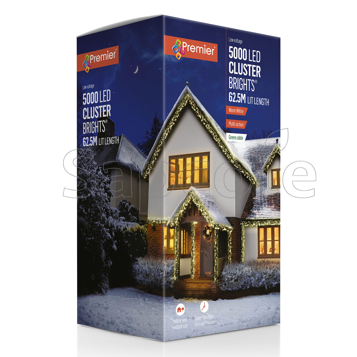 Premier 5000 LED ClusterBrights – Warm White (62.5 m)