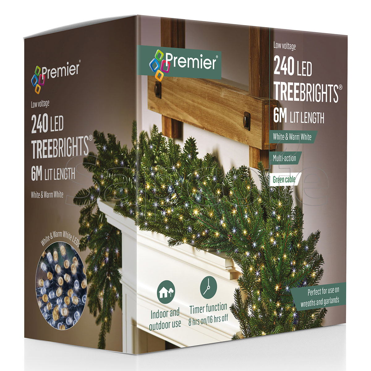 Premier 240 LED TreeBrights – White & Warm White (6.0 m)
