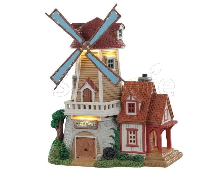 Lemax Olde Stone Mill – Lighted Building for Harvest Crossing
