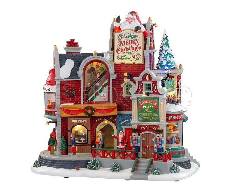 Lemax Tinseltown Plaza – Animated Sights & Sounds Showpiece