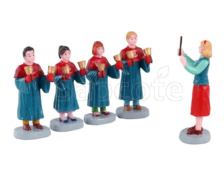 Lemax Handbell Choir – Village Figurine Set of 5