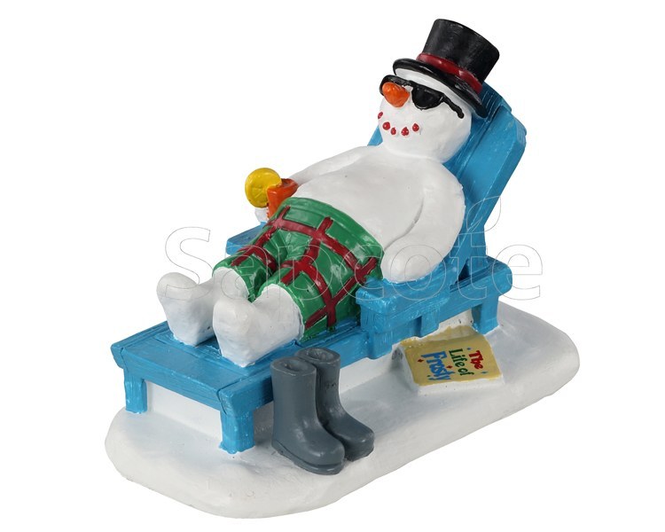 Lemax Relaxing Snowman – Village Figurine
