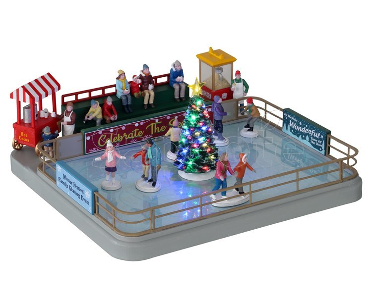 Lemax Outdoor Skating Rink – Animated Sights & Sounds