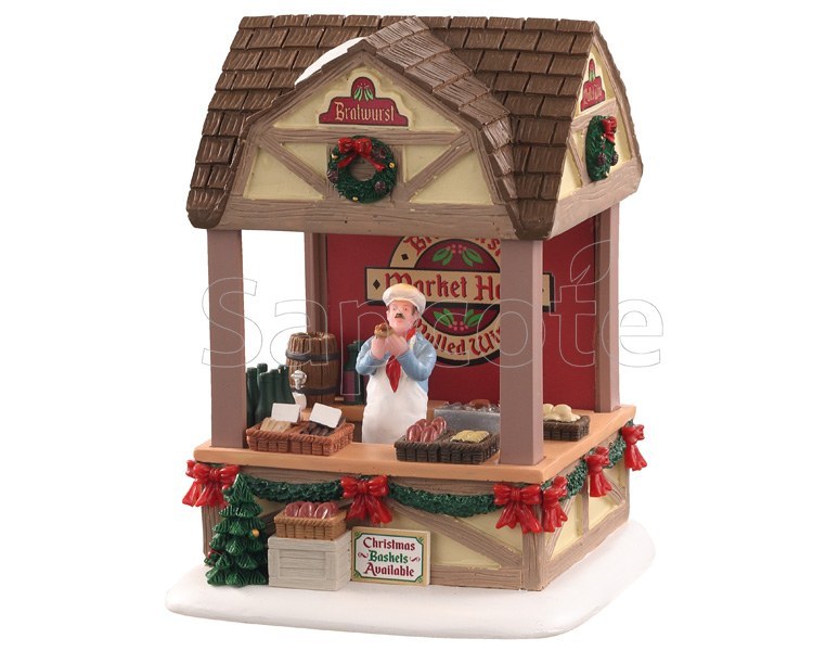 Lemax Christmas Market Bratwurst – Lighted Food Stall Accent