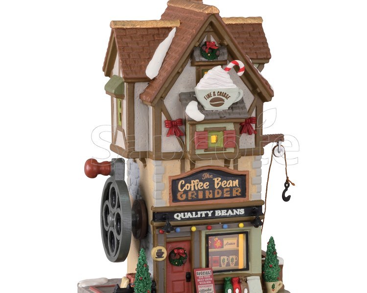 Lemax The Coffee Bean Grinder – Lighted Building for Caddington Village