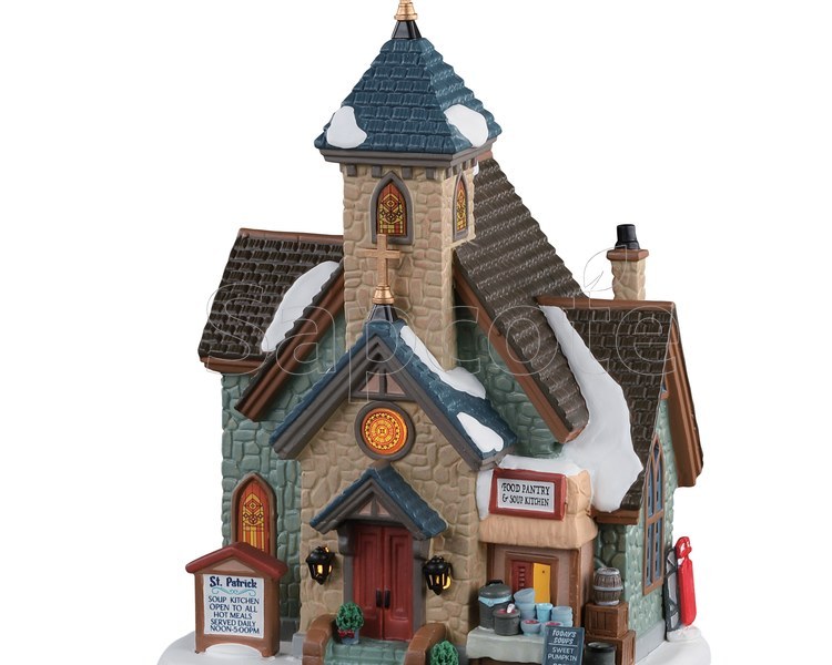 Lemax St. Patrick’s Food Pantry & Soup Kitchen – Lighted Building