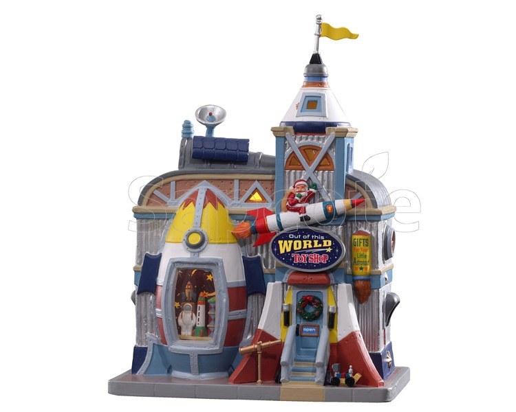 Lemax Out of This World Toy Shop – Jukebox Junction Lighted Building