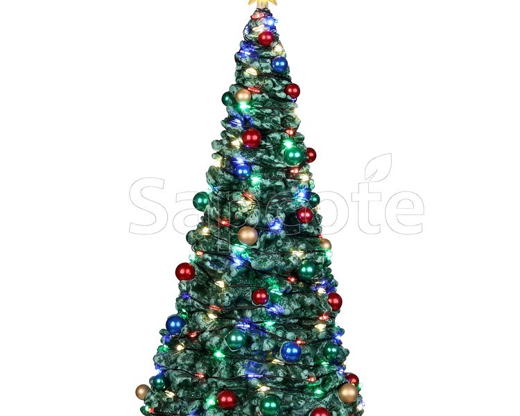 Lemax Outdoor Holiday Tree – Battery-Operated Village Tree