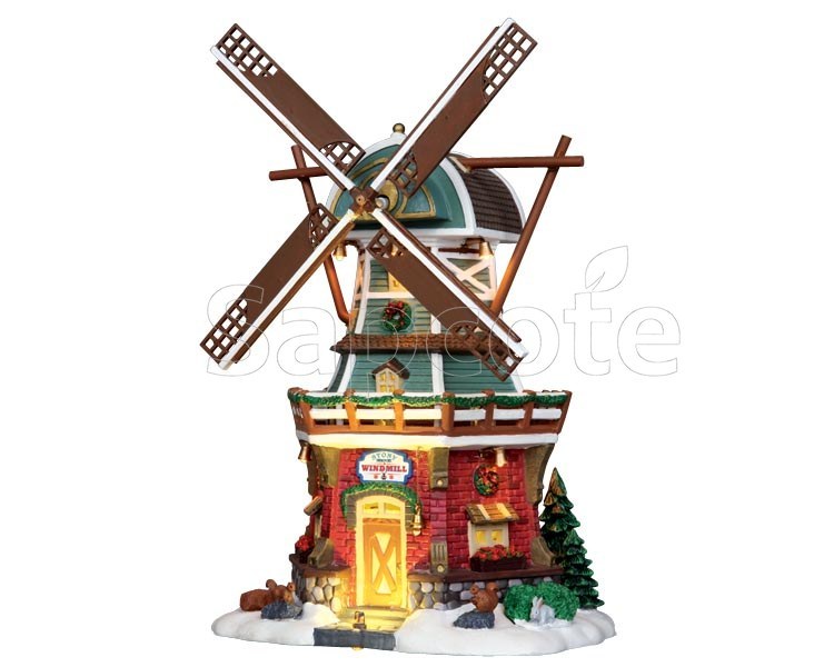 Lemax Stony Brook Windmill – Lighted Building for Vail Village
