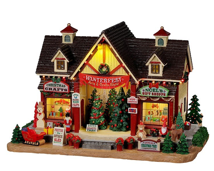 Lemax Winterfest Arts & Crafts Show – Caddington Lighted Building