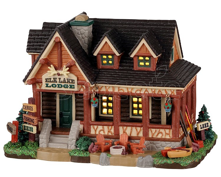 Lemax Elk Lake Lodge – Lighted Building for Vail Village