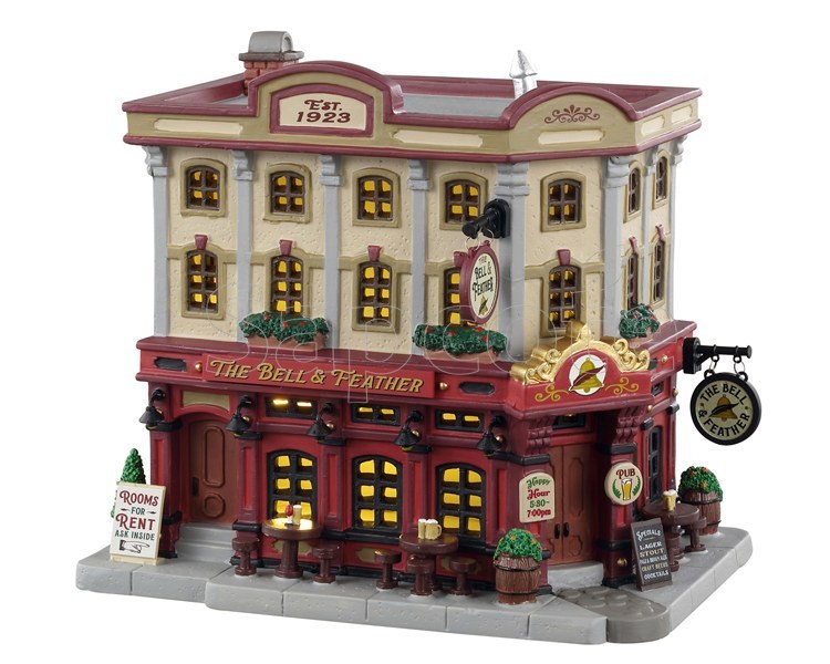 Lemax The Bell & Feather – Lighted Caddington Village Building