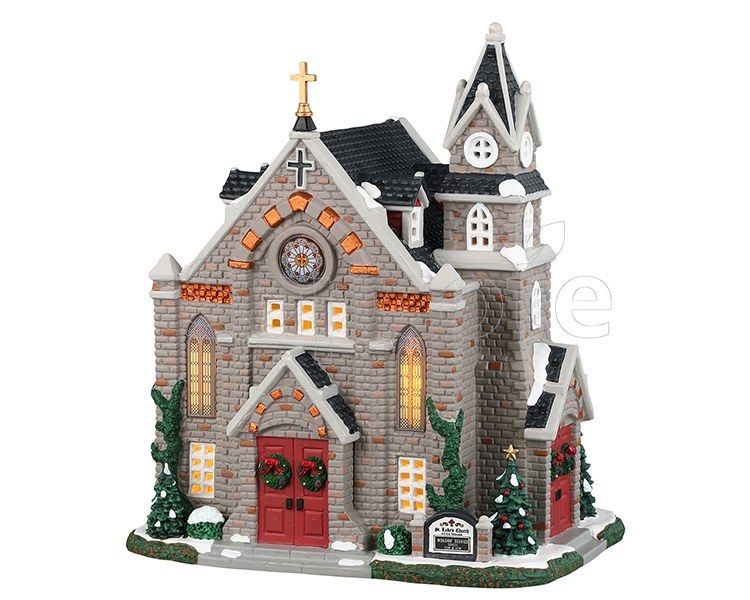 Lemax St. Luke’s Church – Lighted Building for Caddington Village