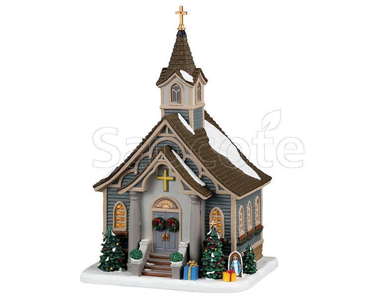 Lemax Small Town Church – Lighted Building for Caddington Village