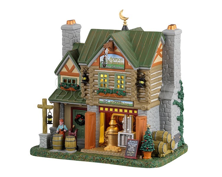 Lemax Spruce Mountain Distillery & Moonshine – Lighted Building