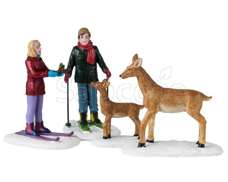 Lemax Friendly Wildlife Set of 4 – Village Figurine Set