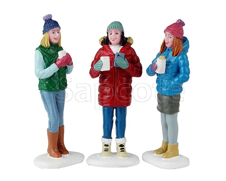Lemax Hot Cocoa With Friends – Village Figurine Set of 3