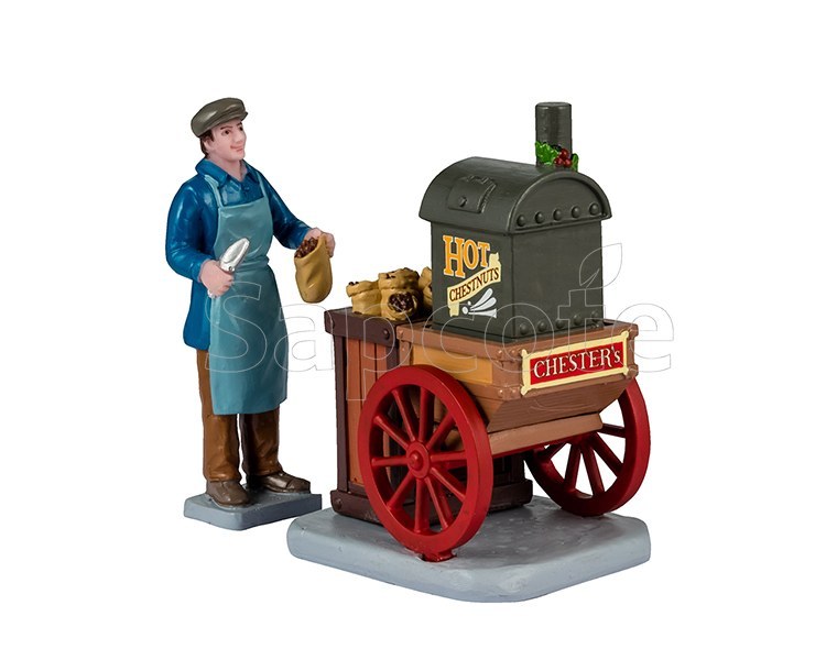 Lemax Chester’s Hot Chestnuts Set of 2 – Village Figurines