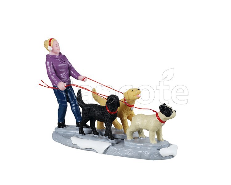 Lemax Dog Walker – Village Figurine