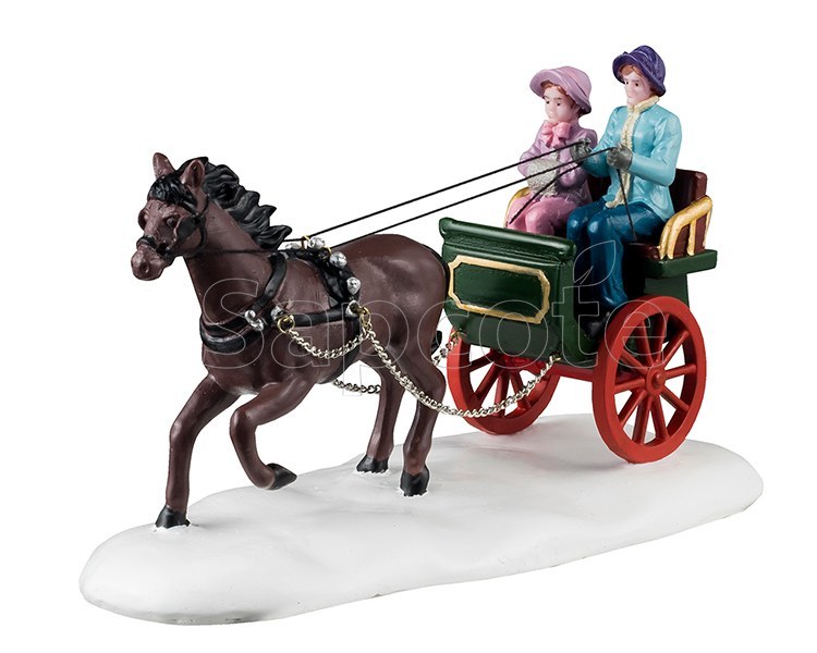 Lemax Winter Carriage Ride – Caddington Table Accent