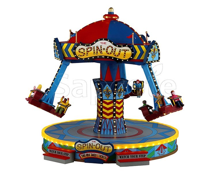 Lemax The Spin Out – Animated Sights & Sounds Carnival Ride